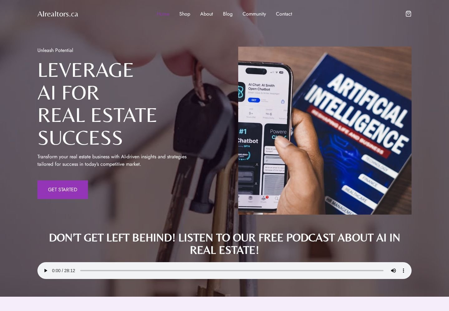 ai realtors website project