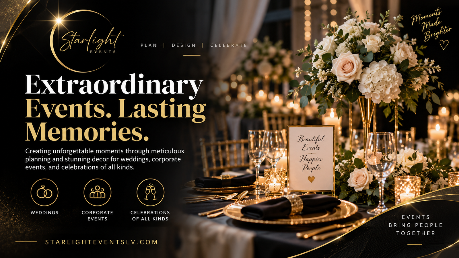 Starlight Events website