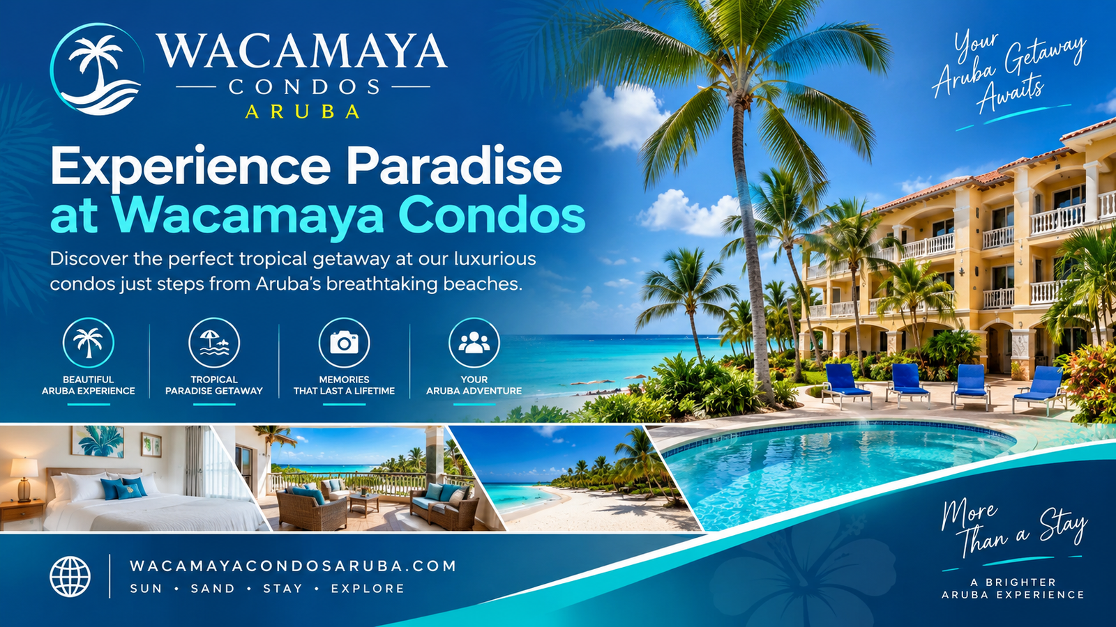Wacamaya Condos Aruba website project