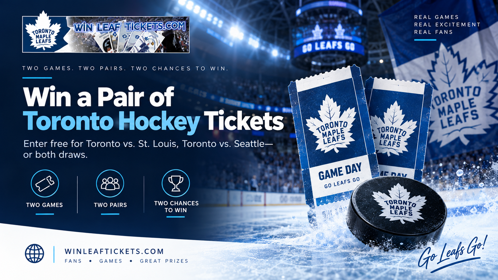 Win Leaf Tickets website