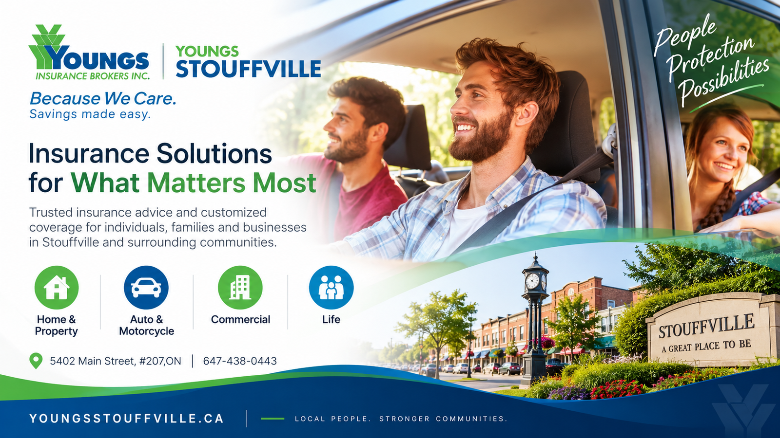 Youngs Insurance Stouffville website project