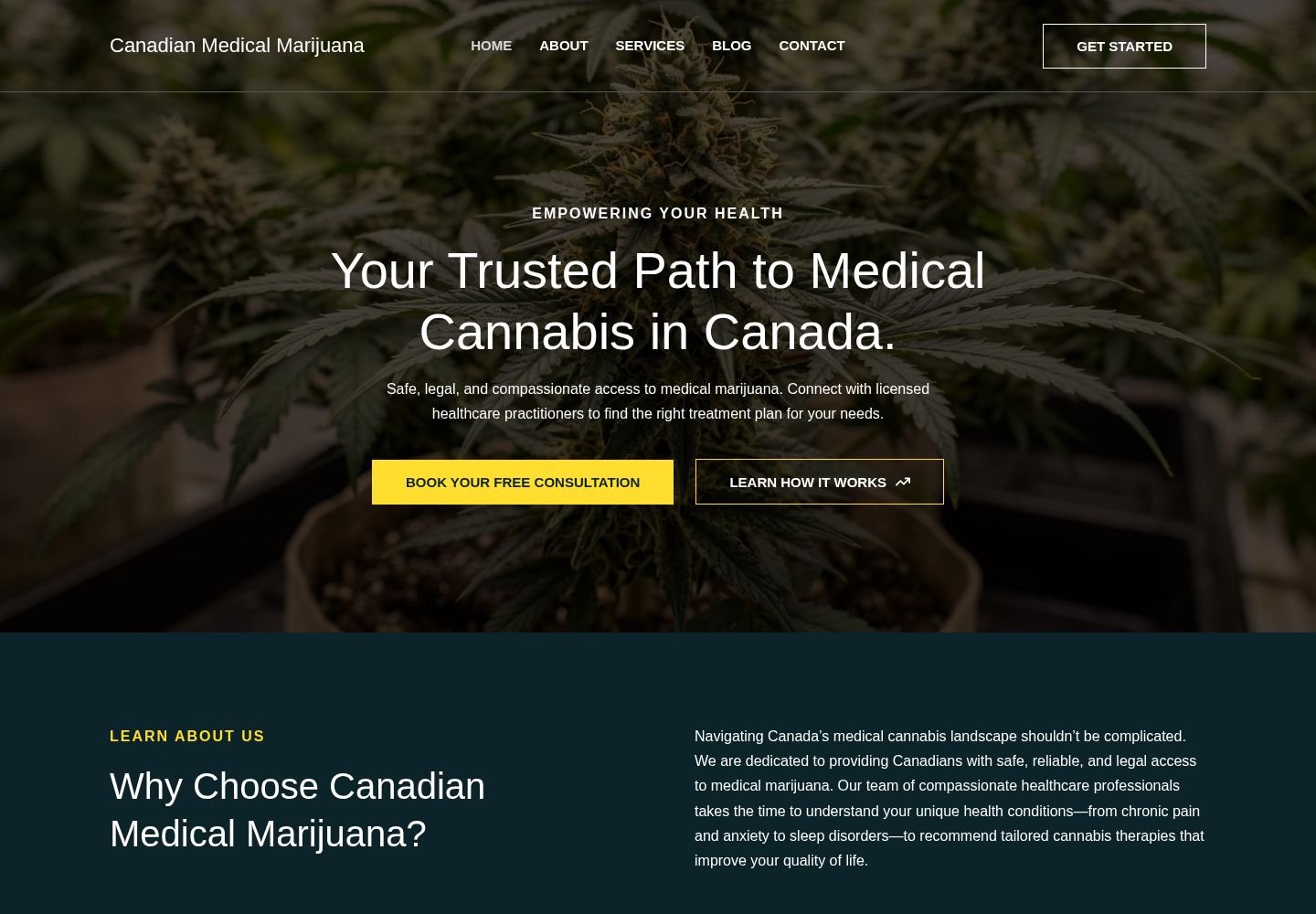 Canadian Medical Marijuana website project