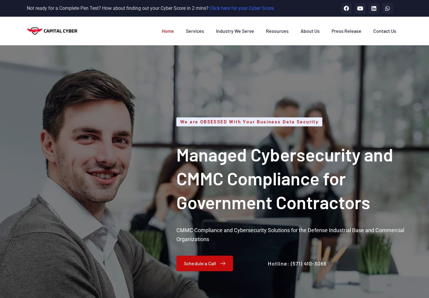 Capital Cyber website