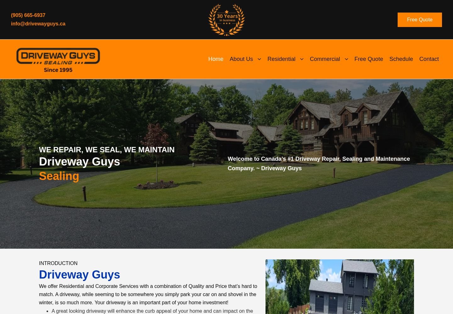 Driveway Guys website