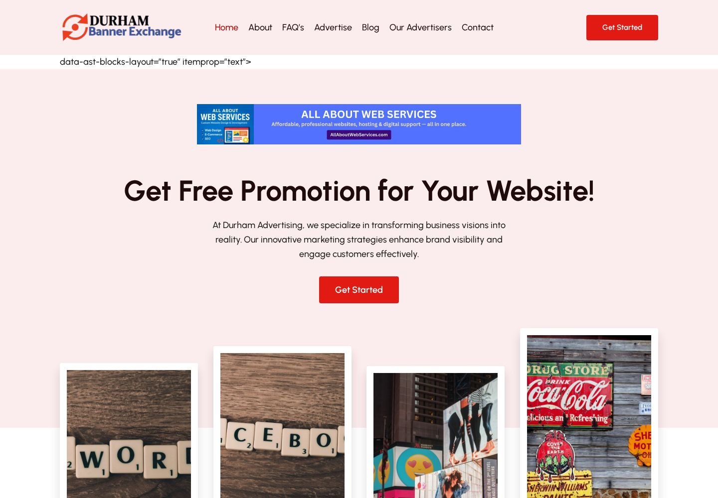 Durham Banner Exchange website project