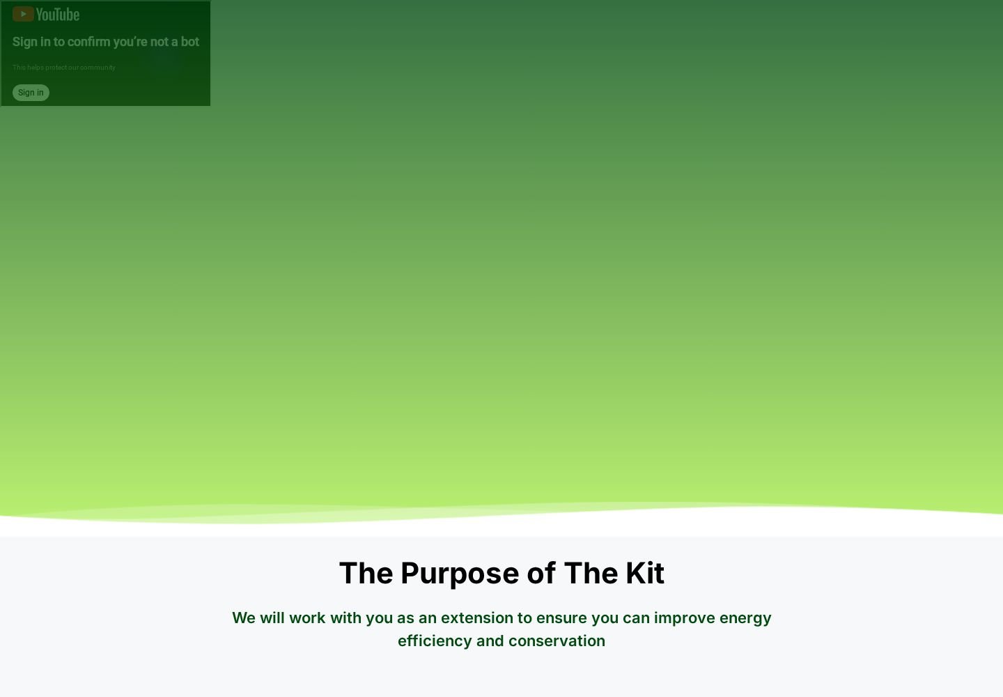 Energy Conservation Kit website project