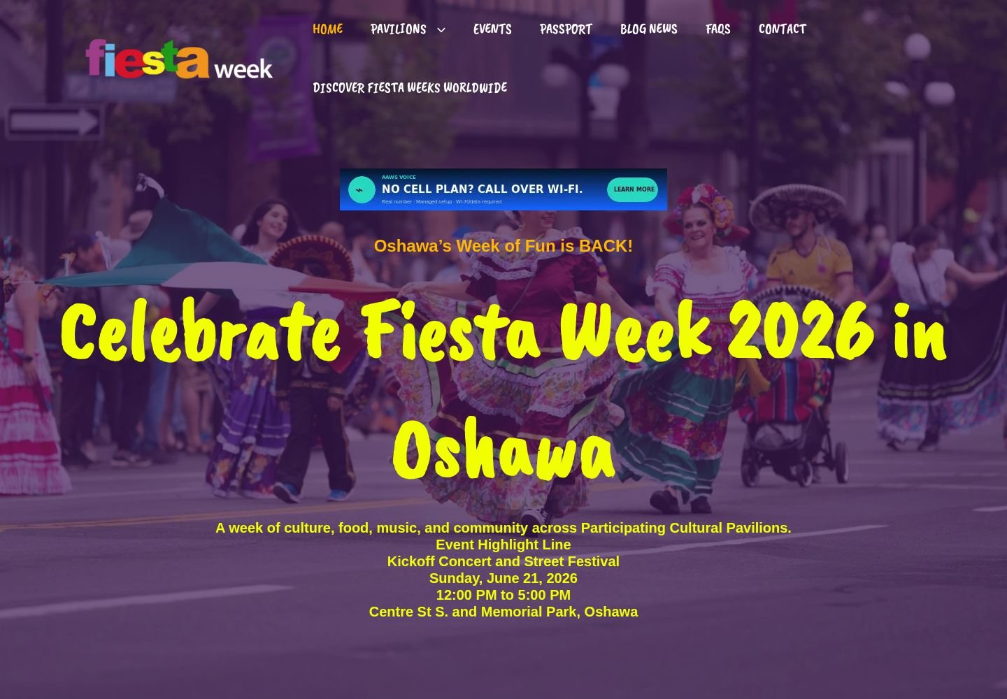 Fiesta Week website project