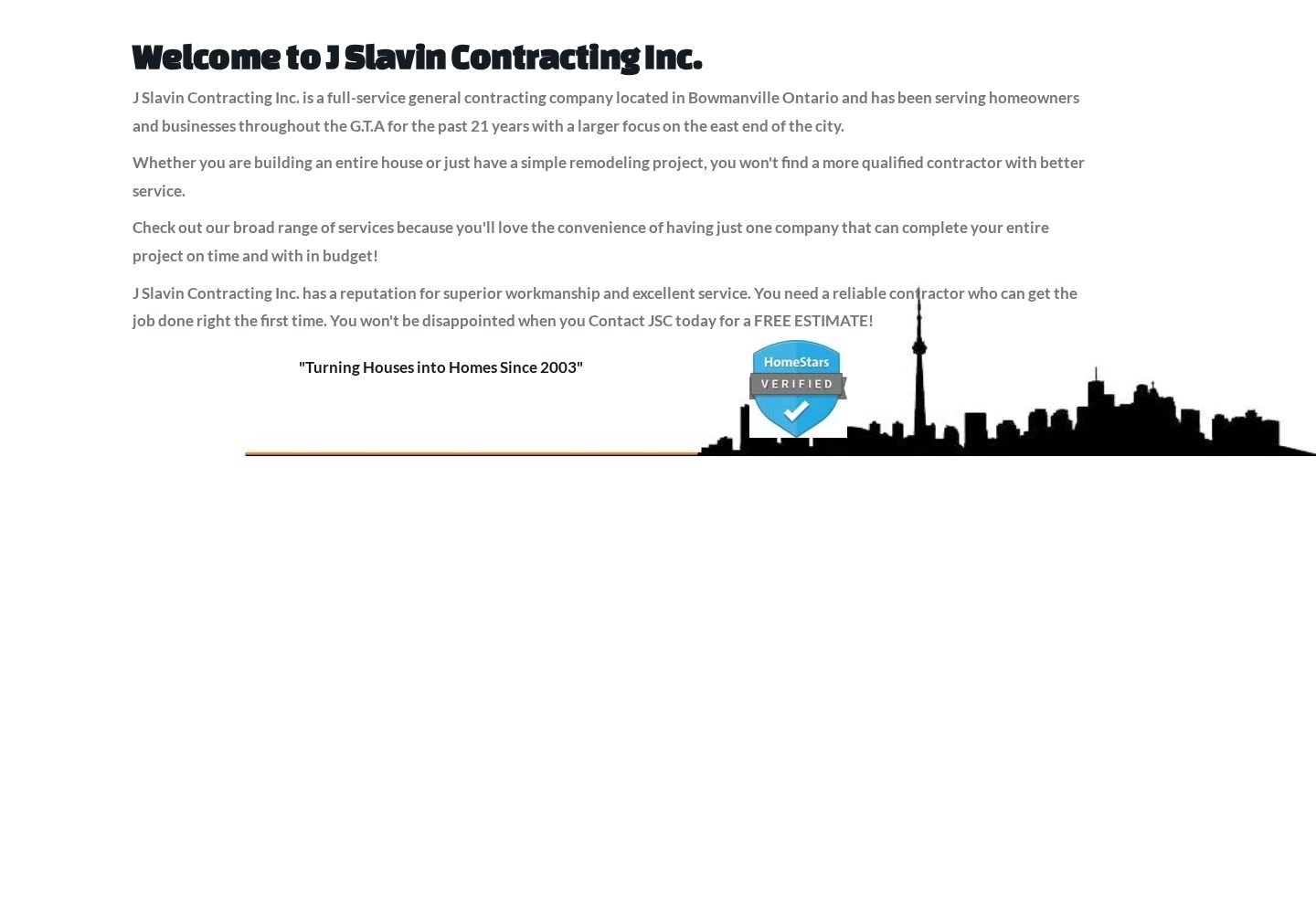 J.Slavin Contracting Inc website project