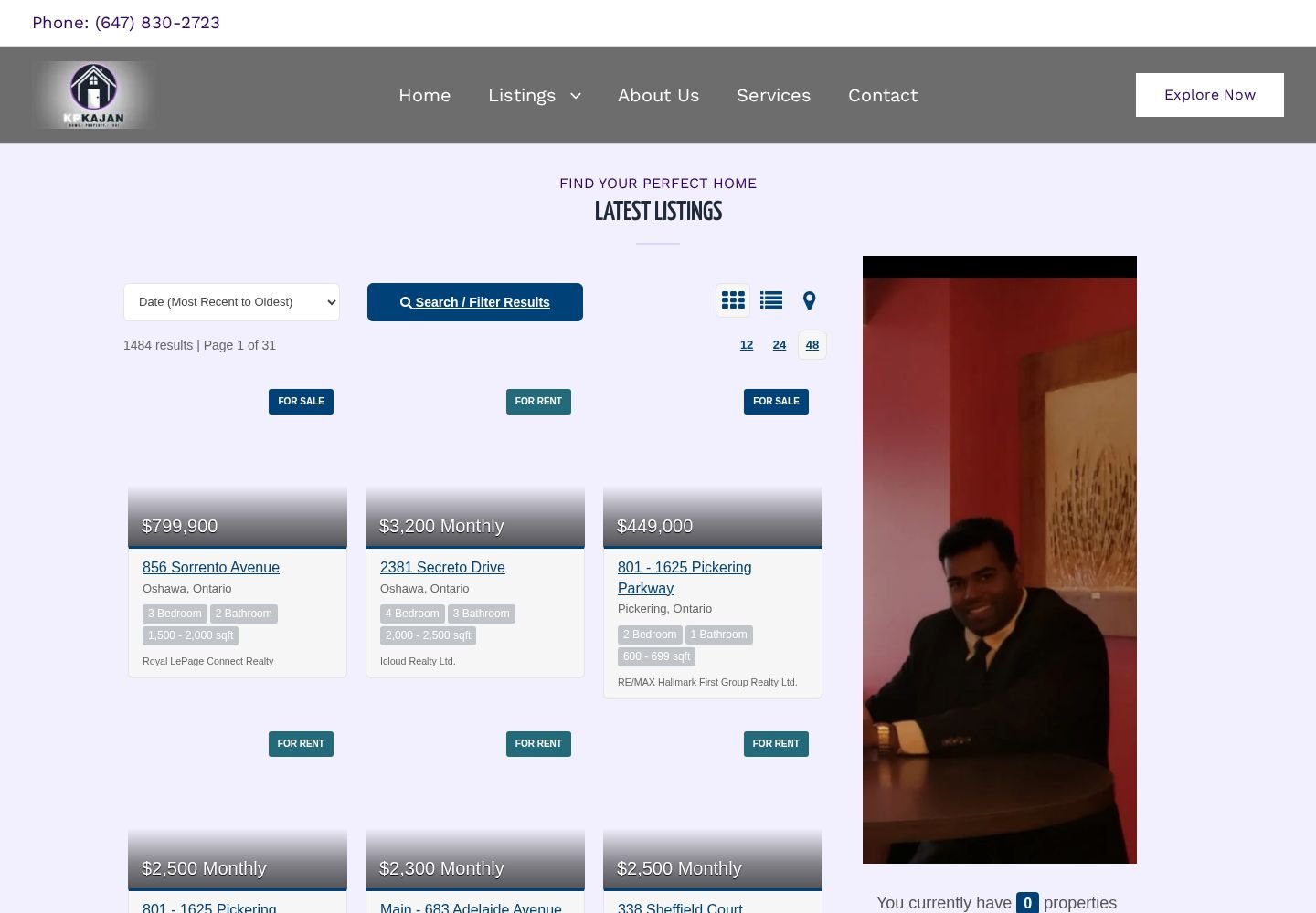 Kajan Parameshwaranathan website project