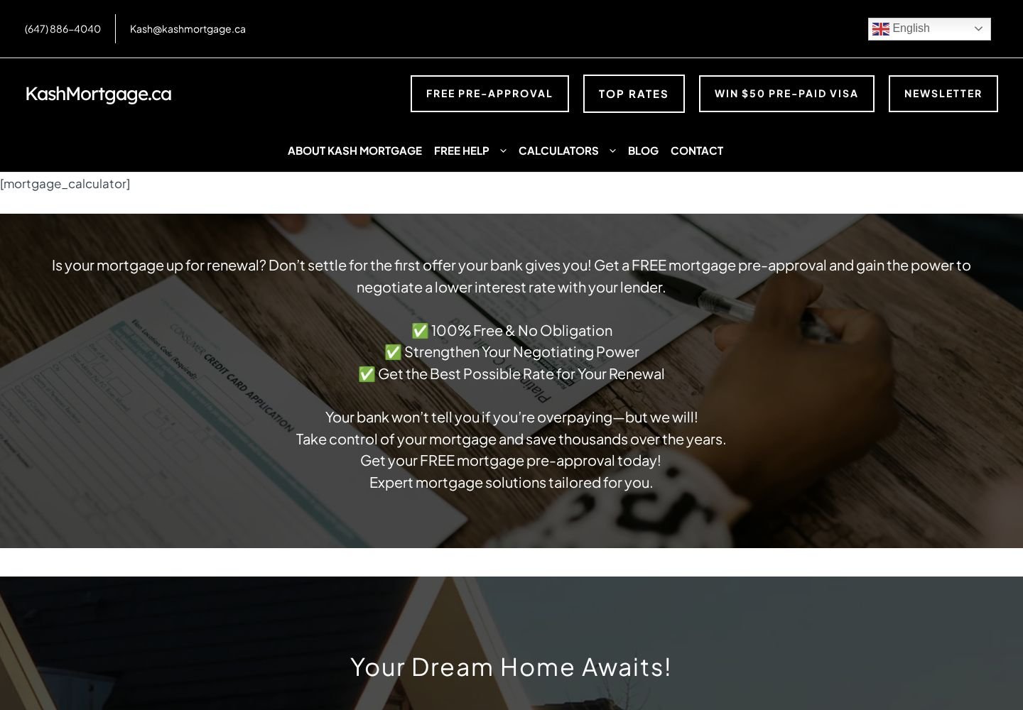 Kash Mortgage website project
