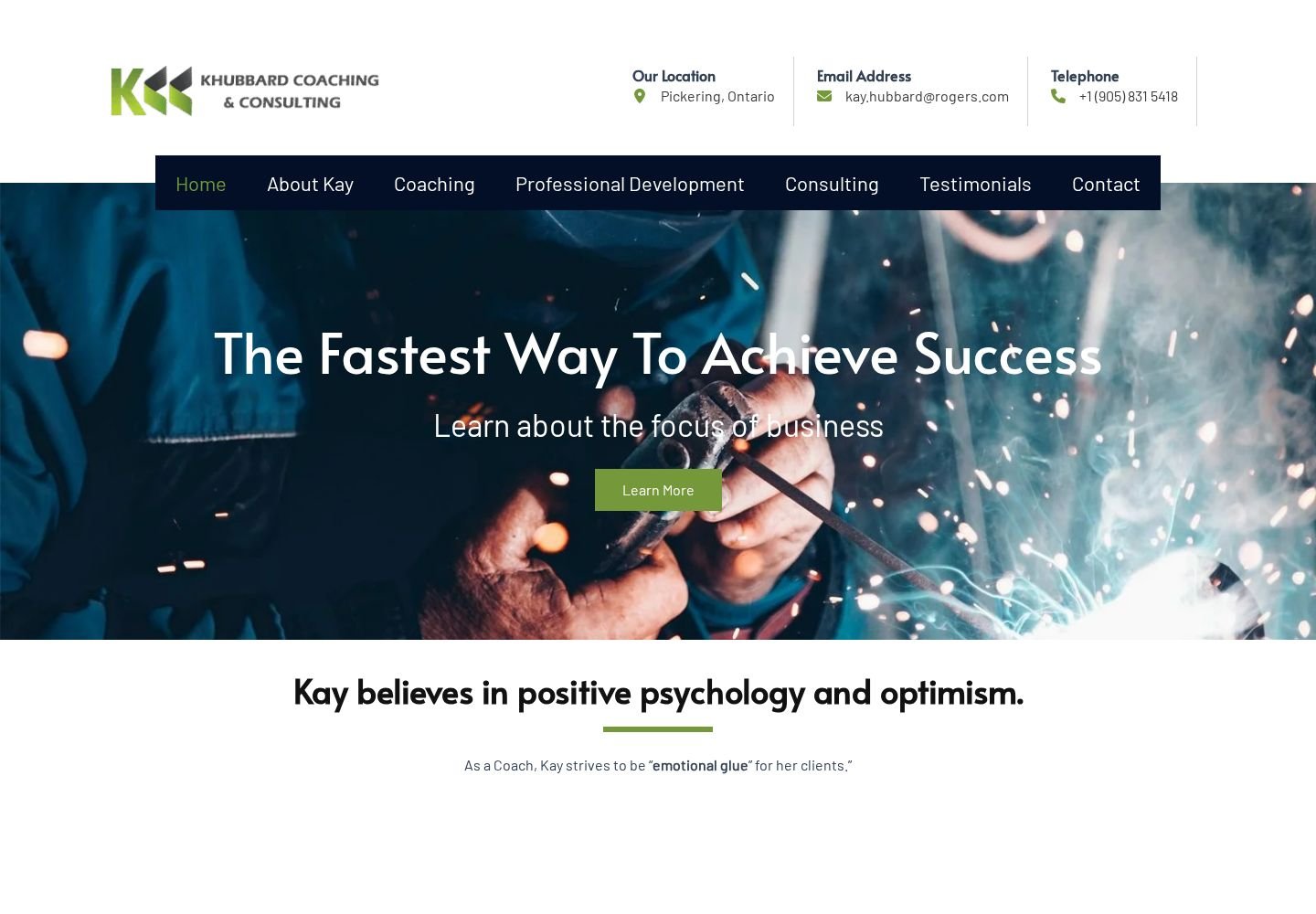 Kay Hubbard Coaching and Consulting website project