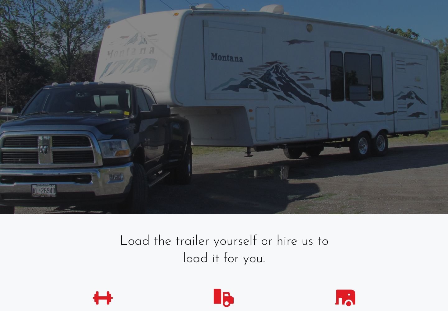 Montana Trailer Transport website project