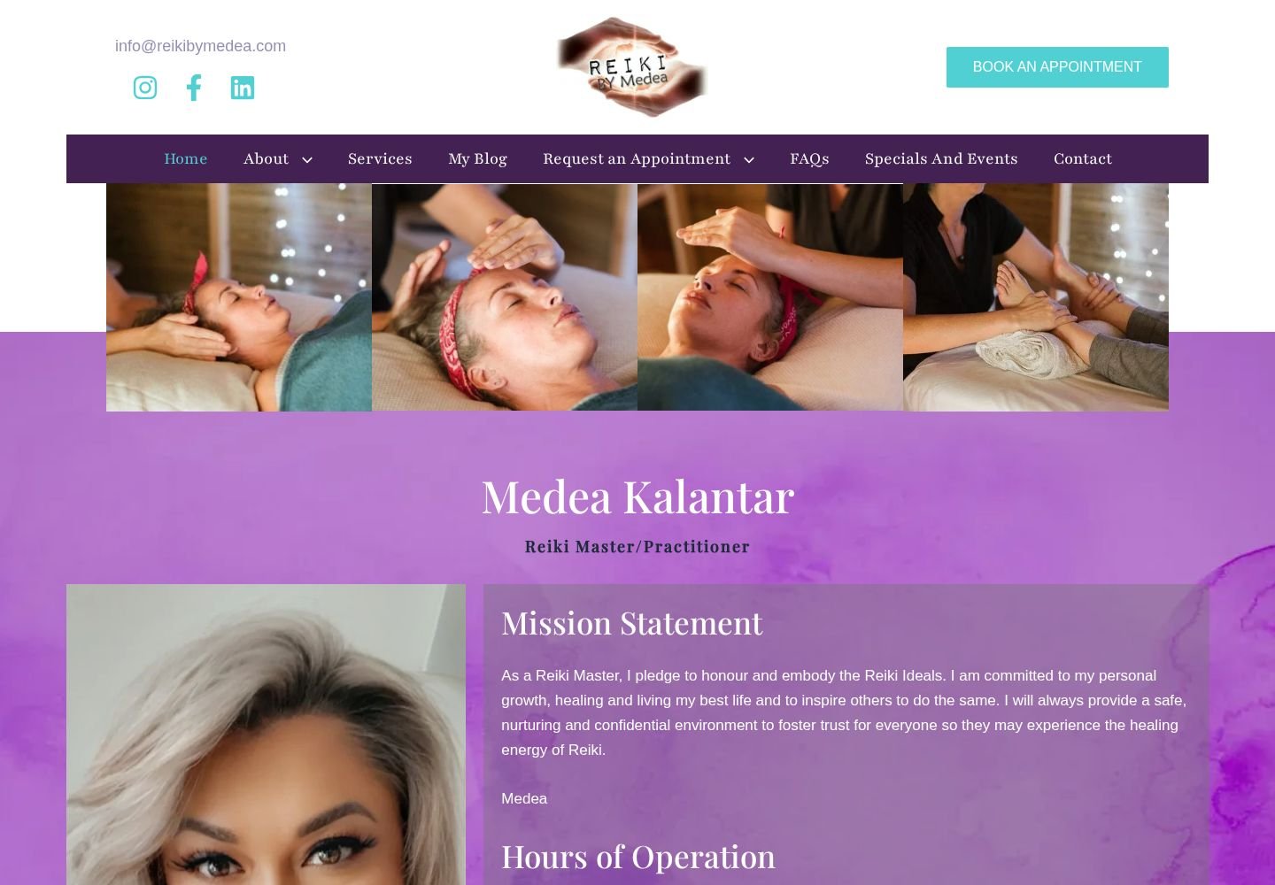 Reiki By Medea website project