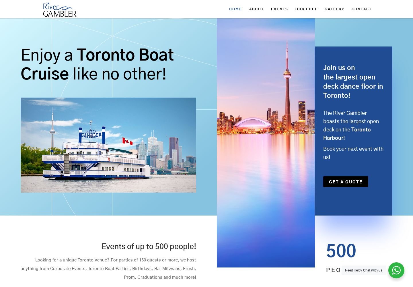 River Gambler website project