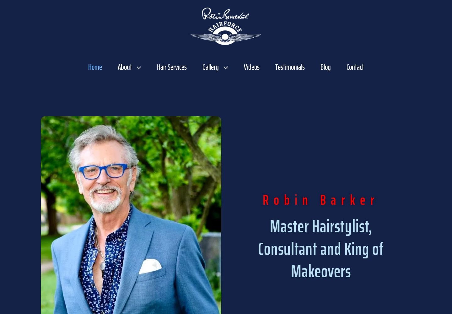 Robin Barker website project