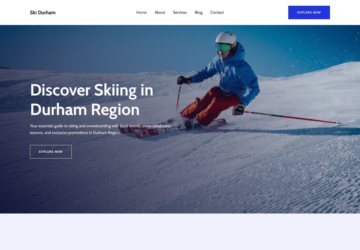 Ski Durham website project