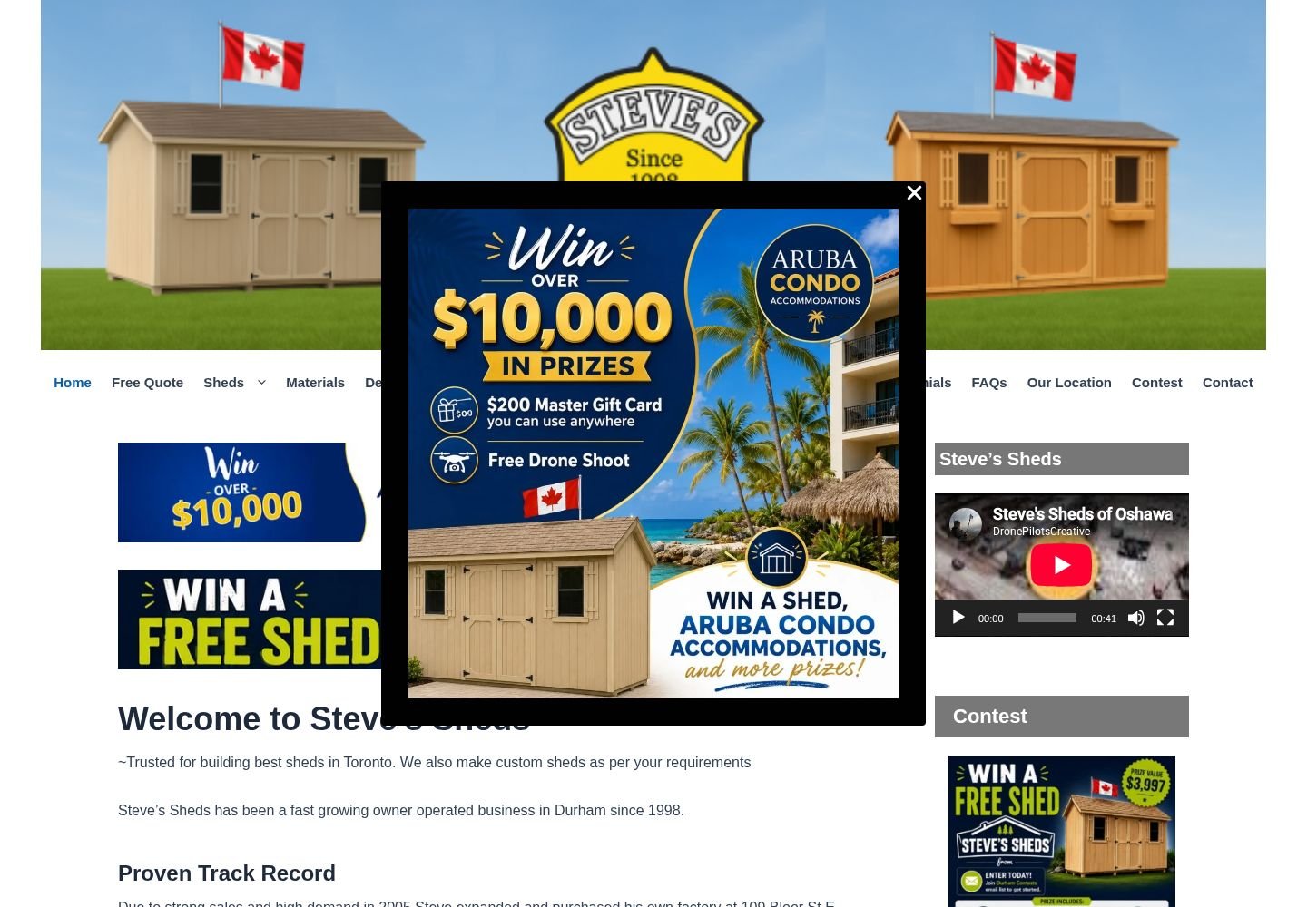 Steves Sheds website project