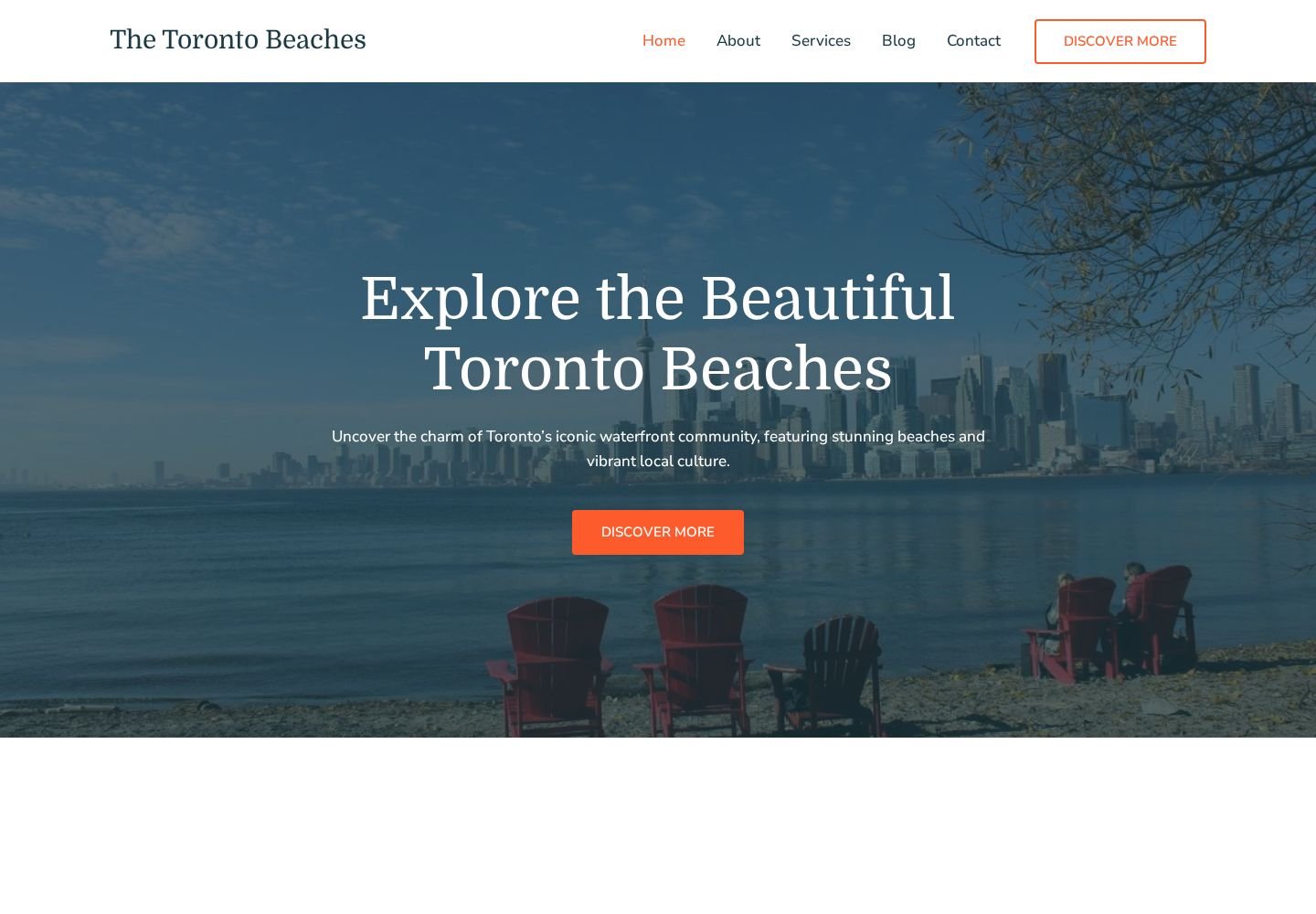 The Toronto Beaches website project