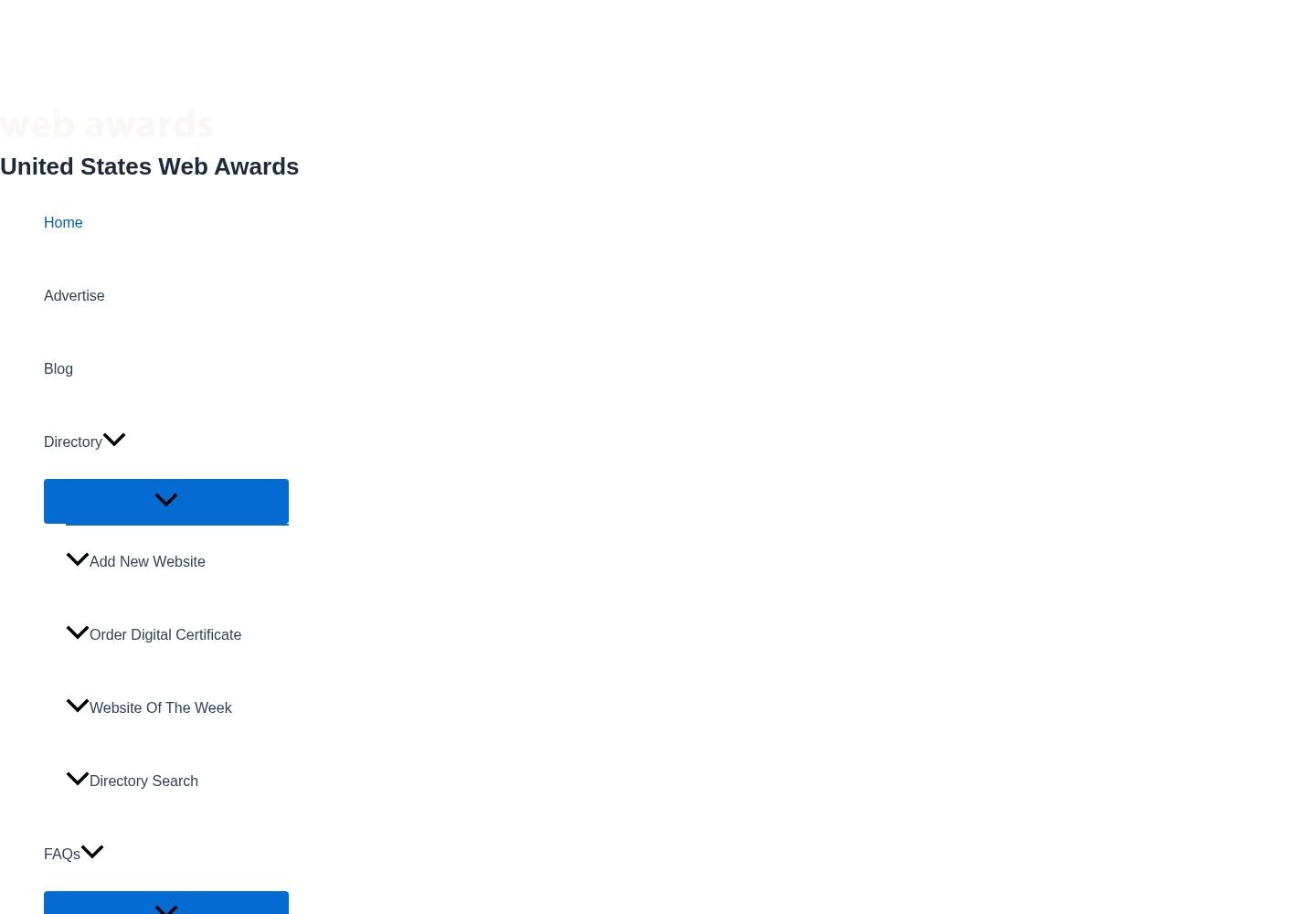 United States Web Awards website project