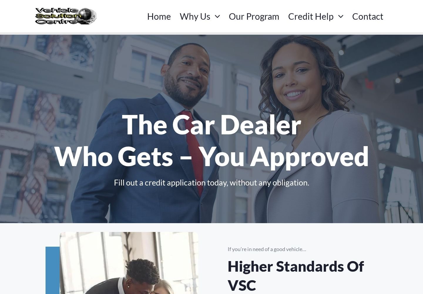 Vehicle Solution Centre website project