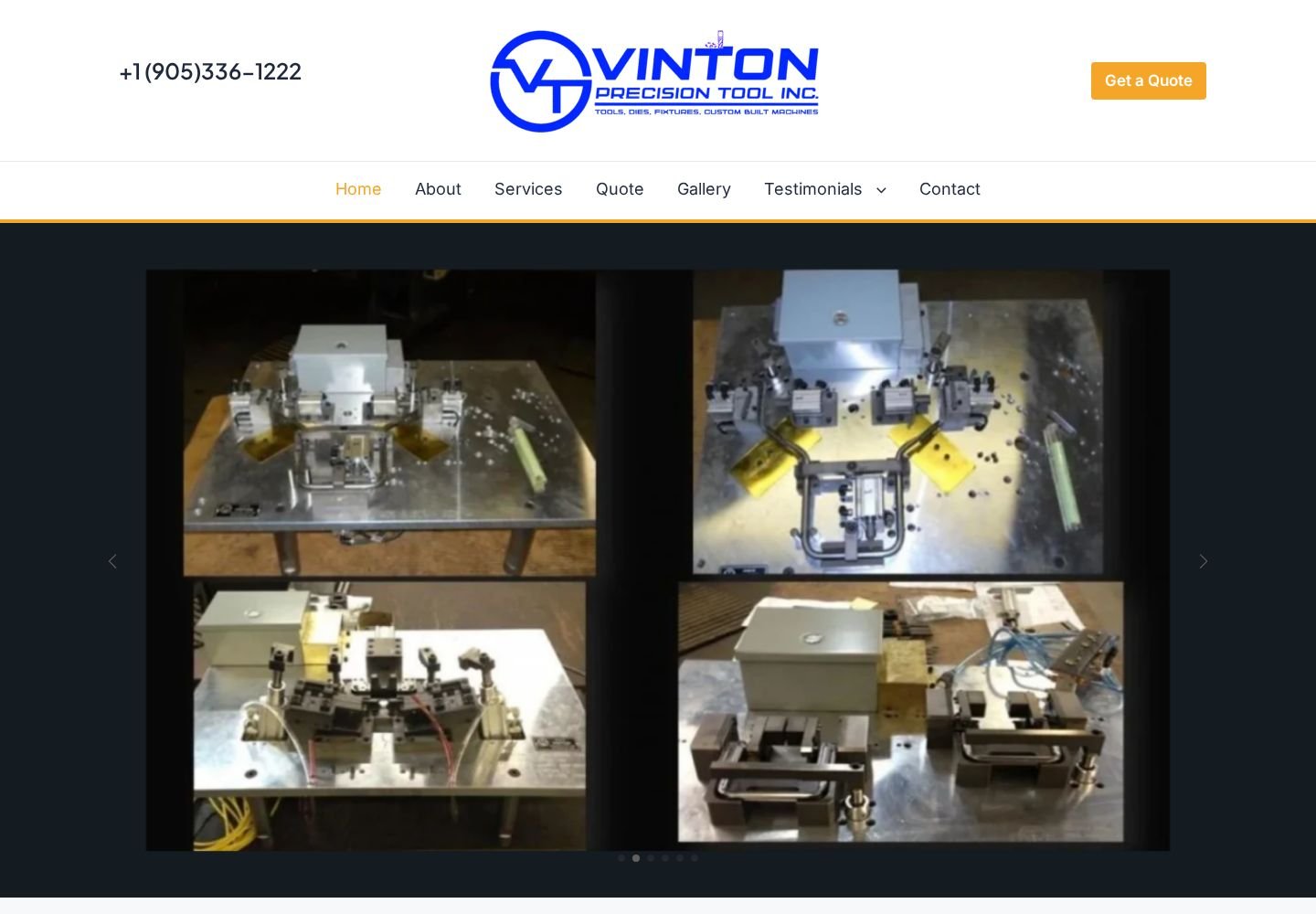 Vinton Precision Tool Inc website project
