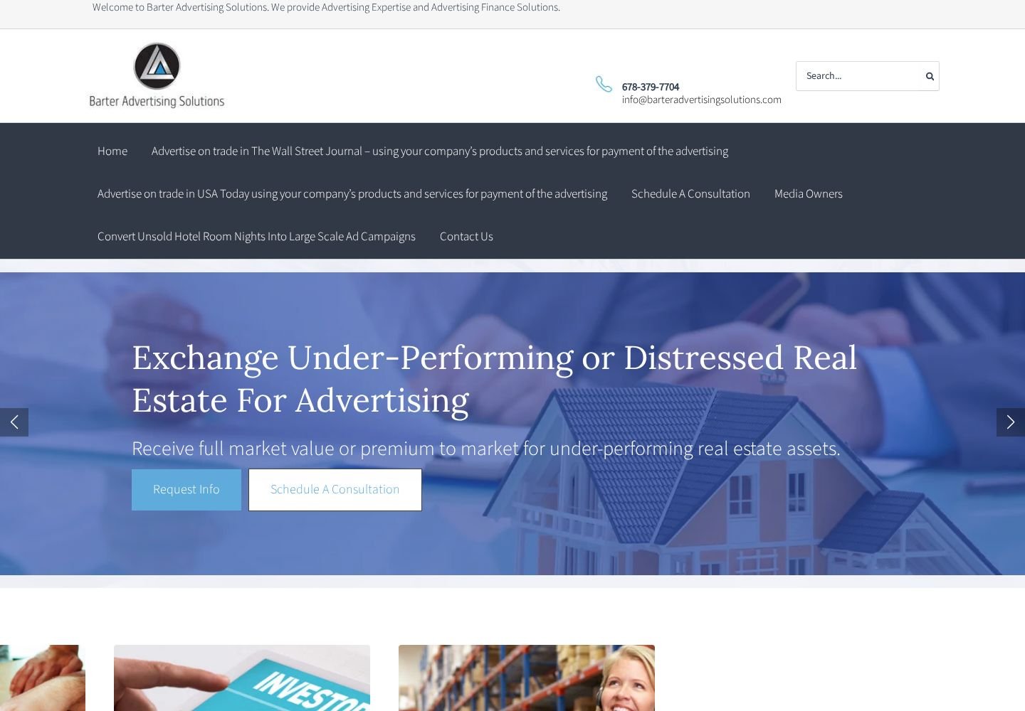 Barter Advertising Solutions website project