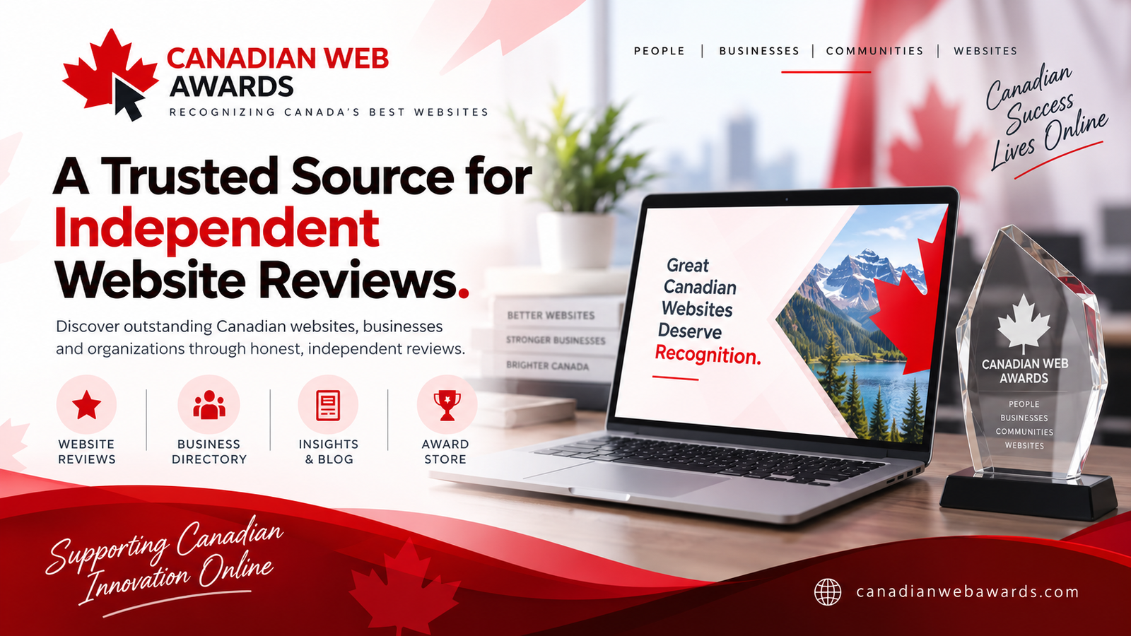 Canadian Web Awards website project