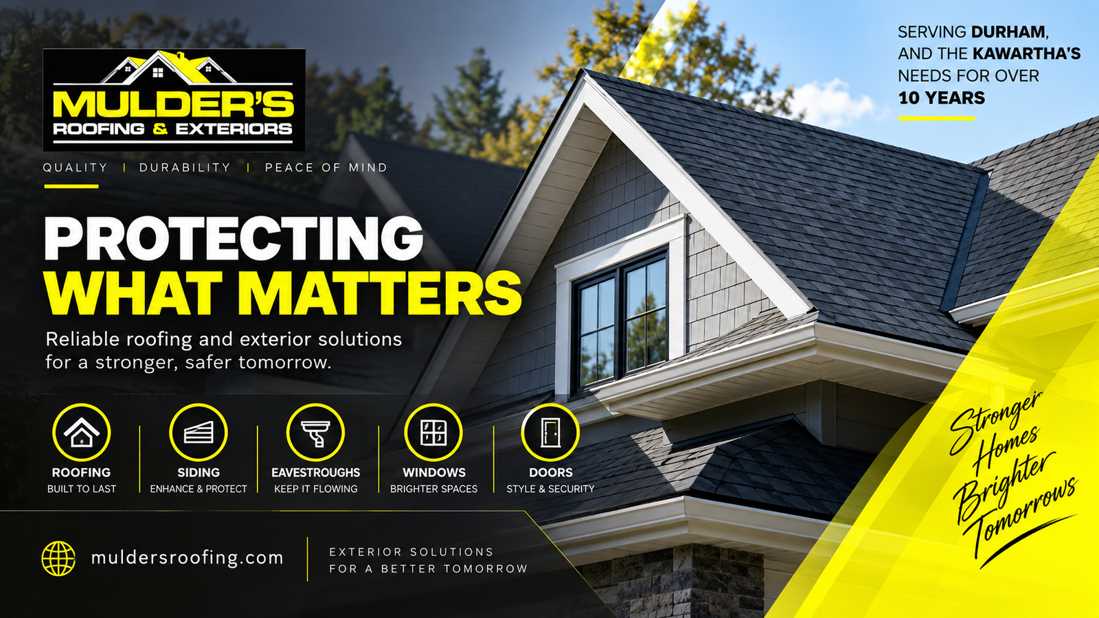 Mulder’s Roofing & Exteriors website project
