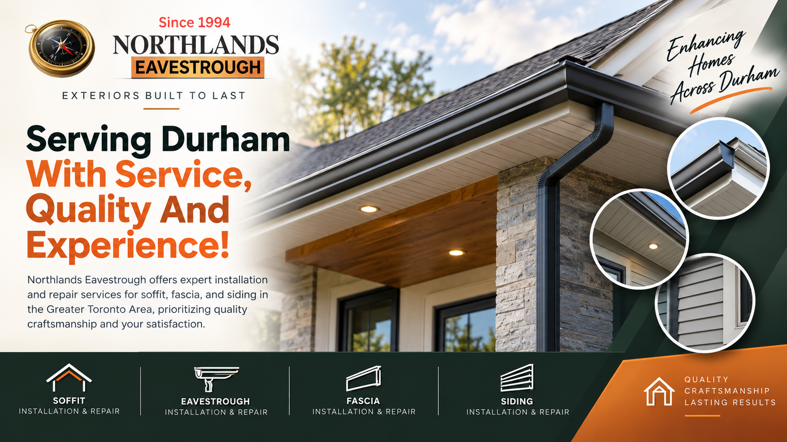 Northlands Eavestrough website project