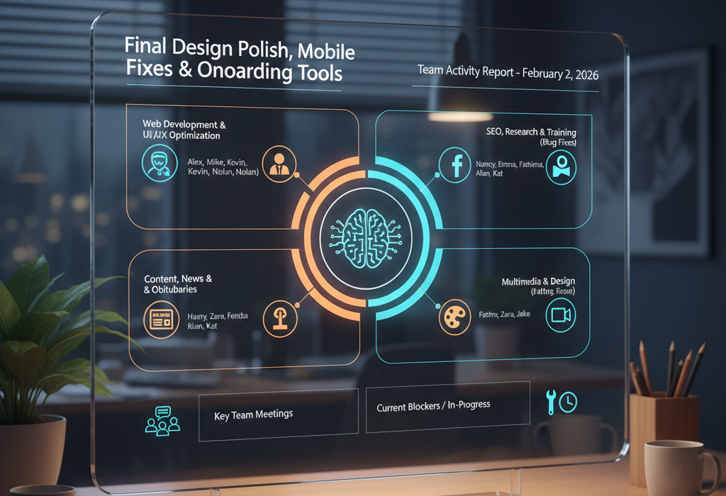 Team Activity Report: FEBRUARY 01, 2026 task summary feb 02