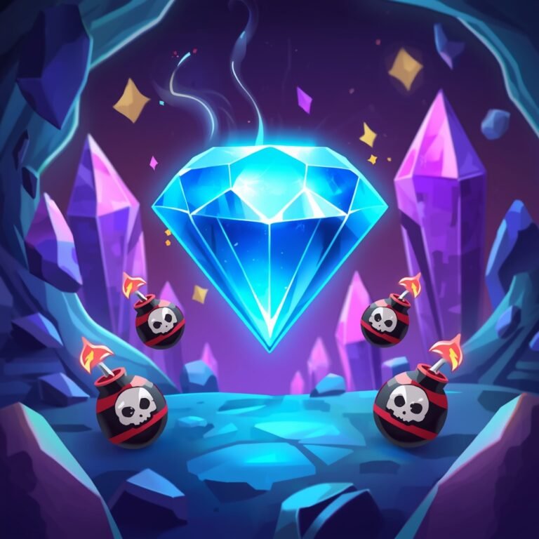 Road Legends Cruisers lucid origin Colorful fantasy game banner artwork featuring a large glowing blue diamond crys 0 1 768x768