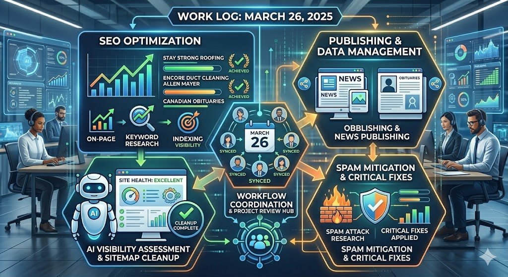 Daily Work Summary Report – March 26, 2026