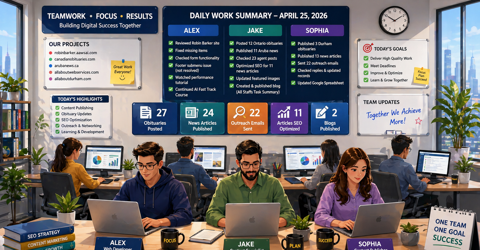 Daily Work Summary Report- April 25, 2026