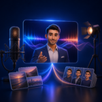 Voice recording and digital avatar production for a promotional video