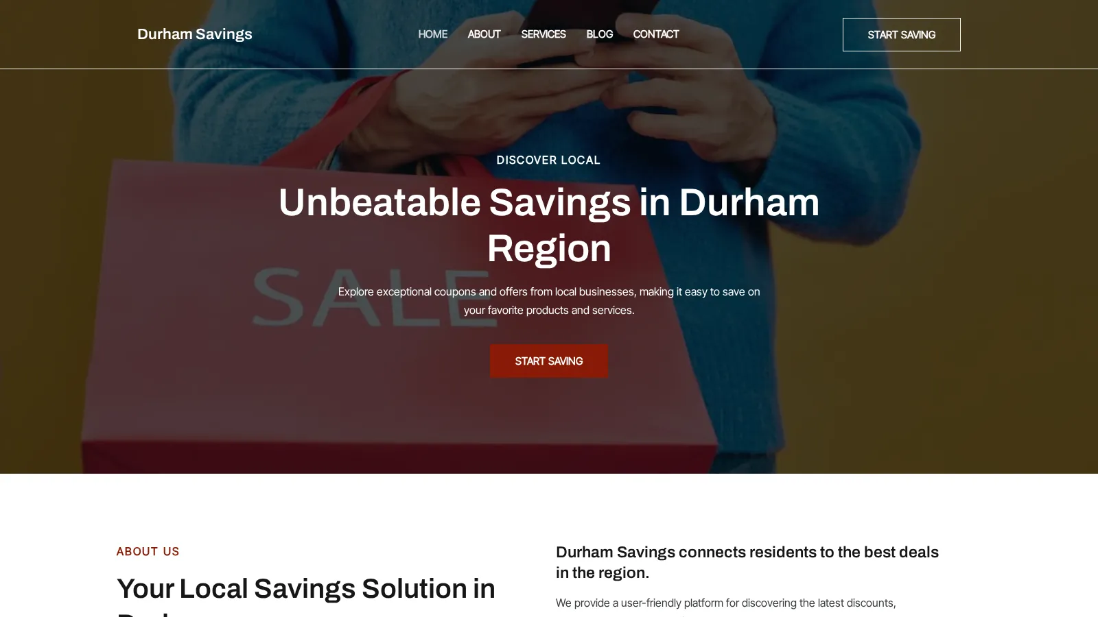 Durham Savings website project