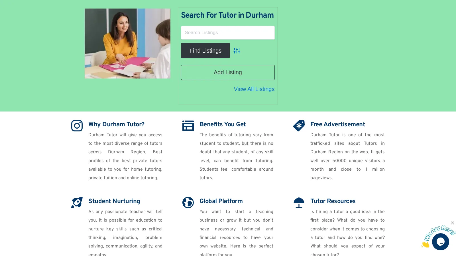 Durham Tutor website project
