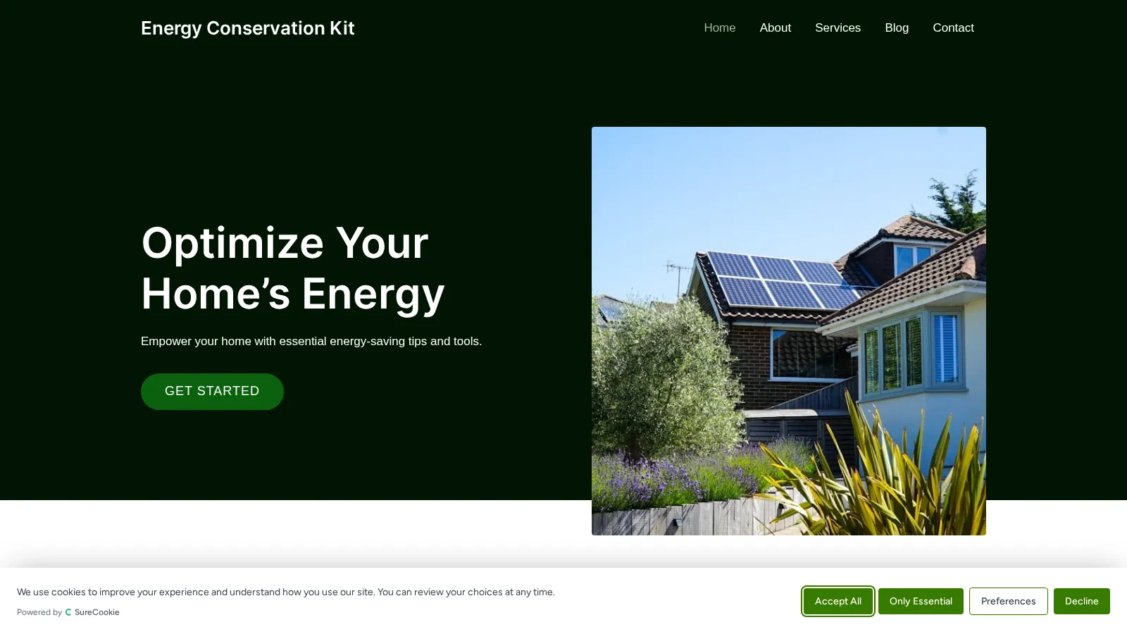 Energy Conservation Kit website project