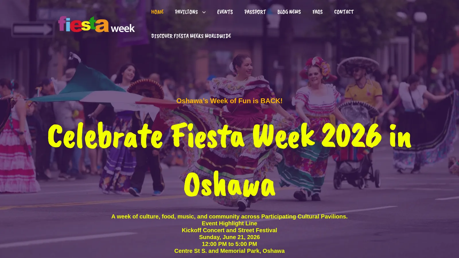 Fiesta Week website project