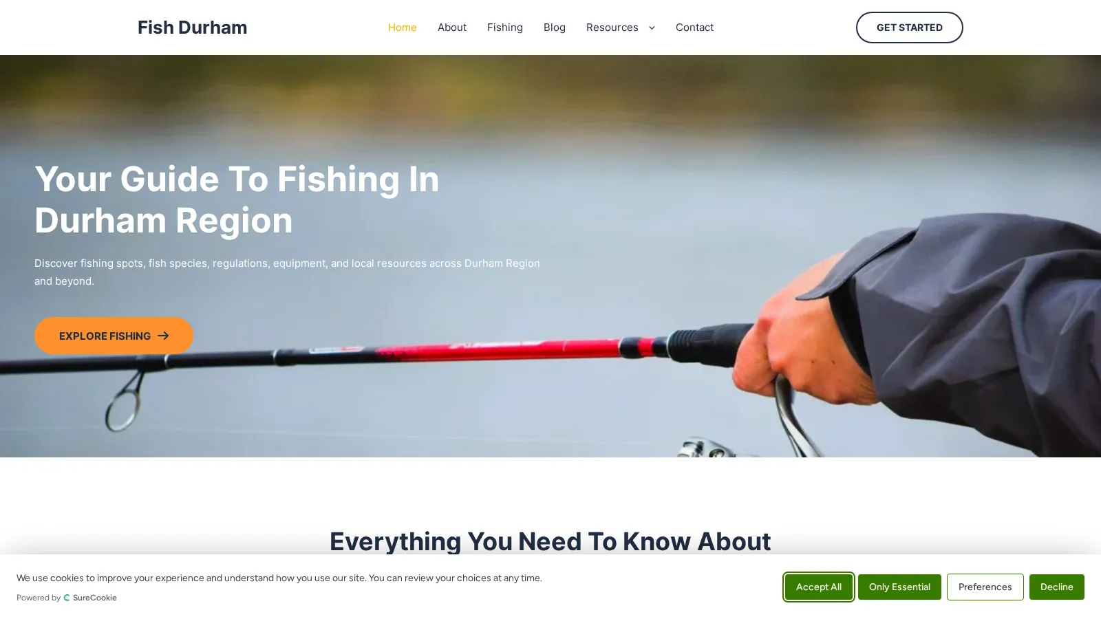 Fish Durham website project