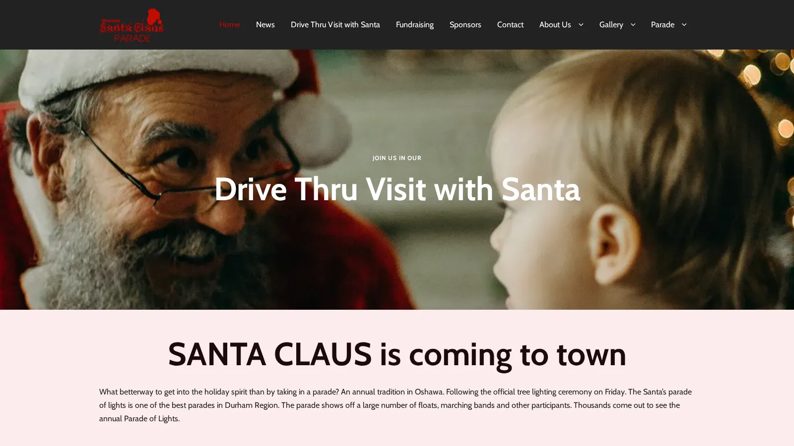 Oshawa Santa Clause website project