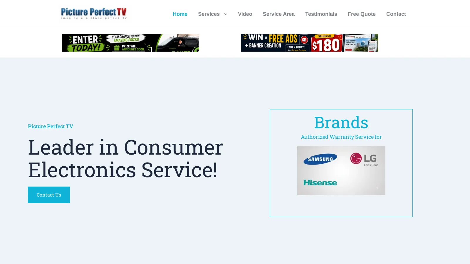 Picture Perfect TV website project