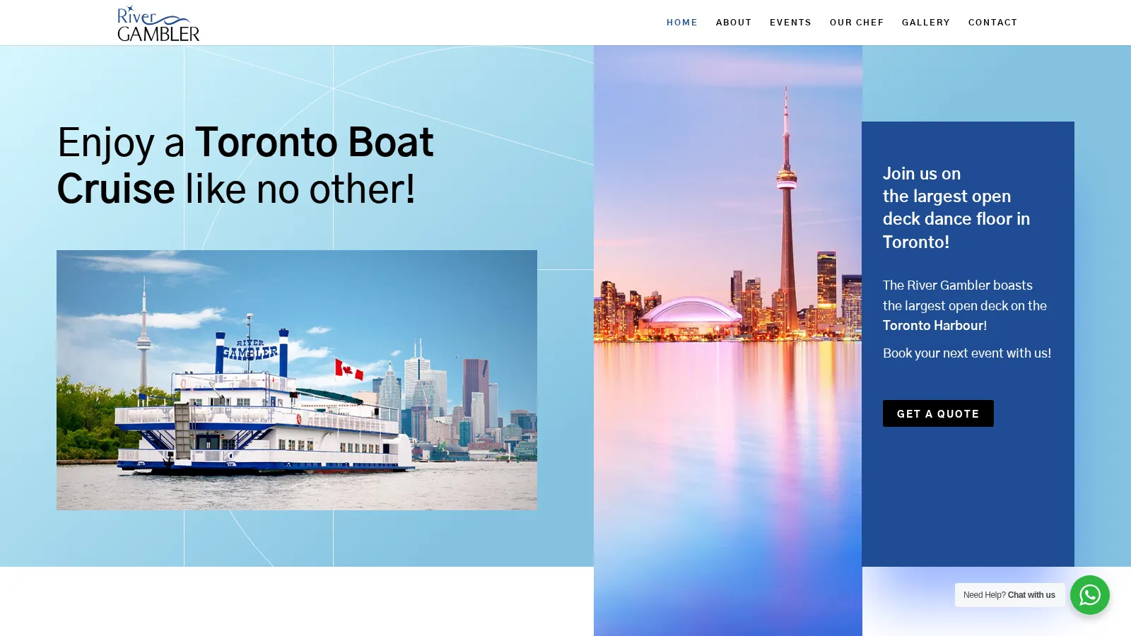 River Gambler website project