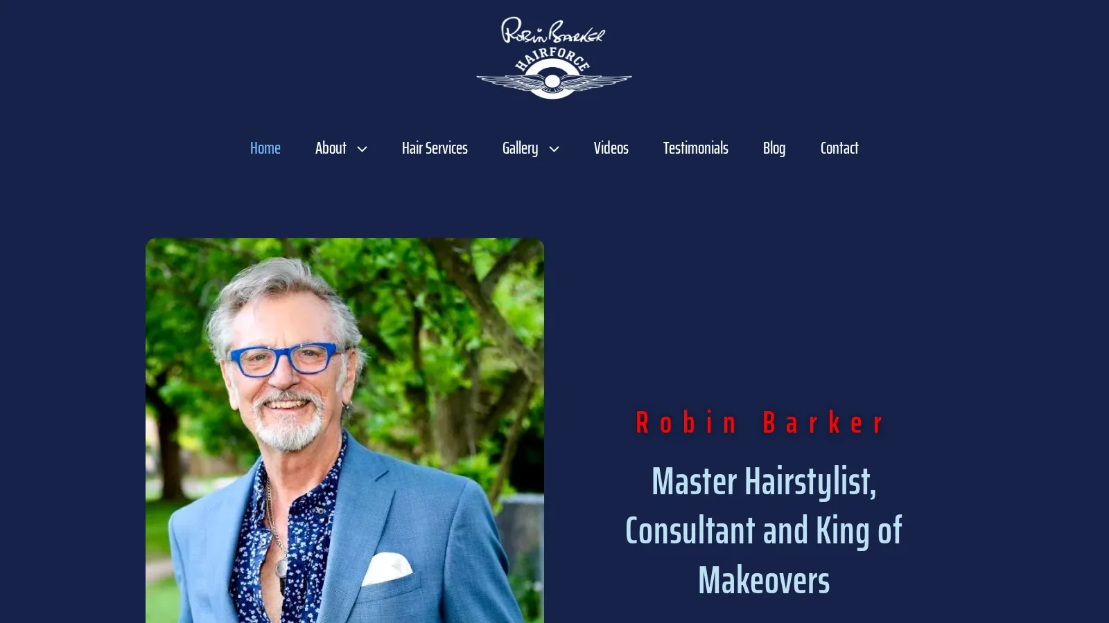 Robin Barker website project