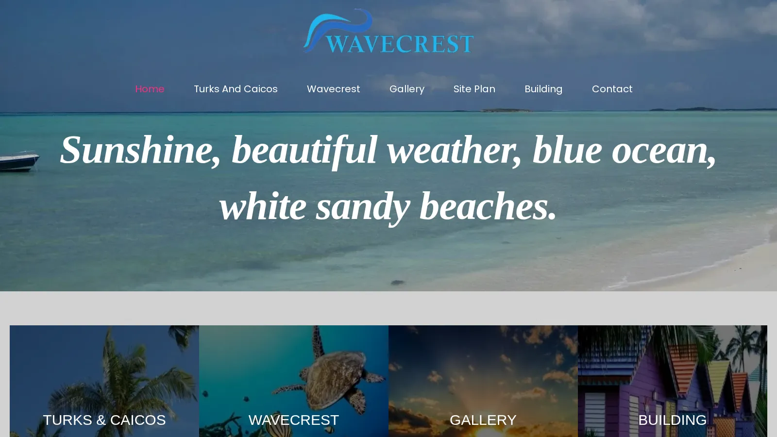 Turks Caicos Property website project