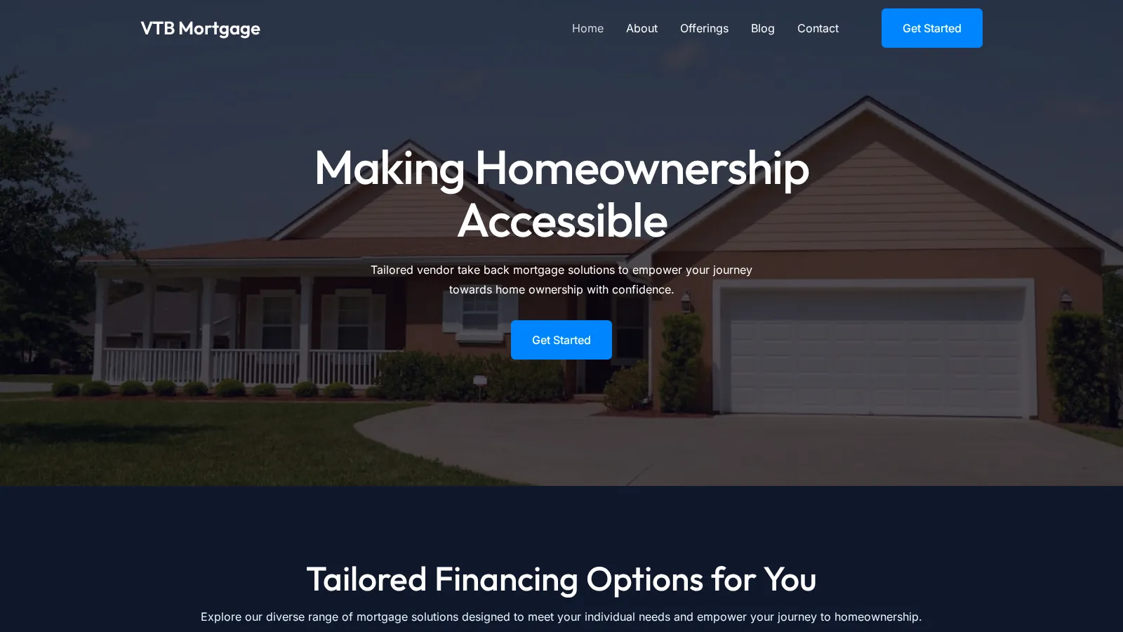 VTB Mortgages website project