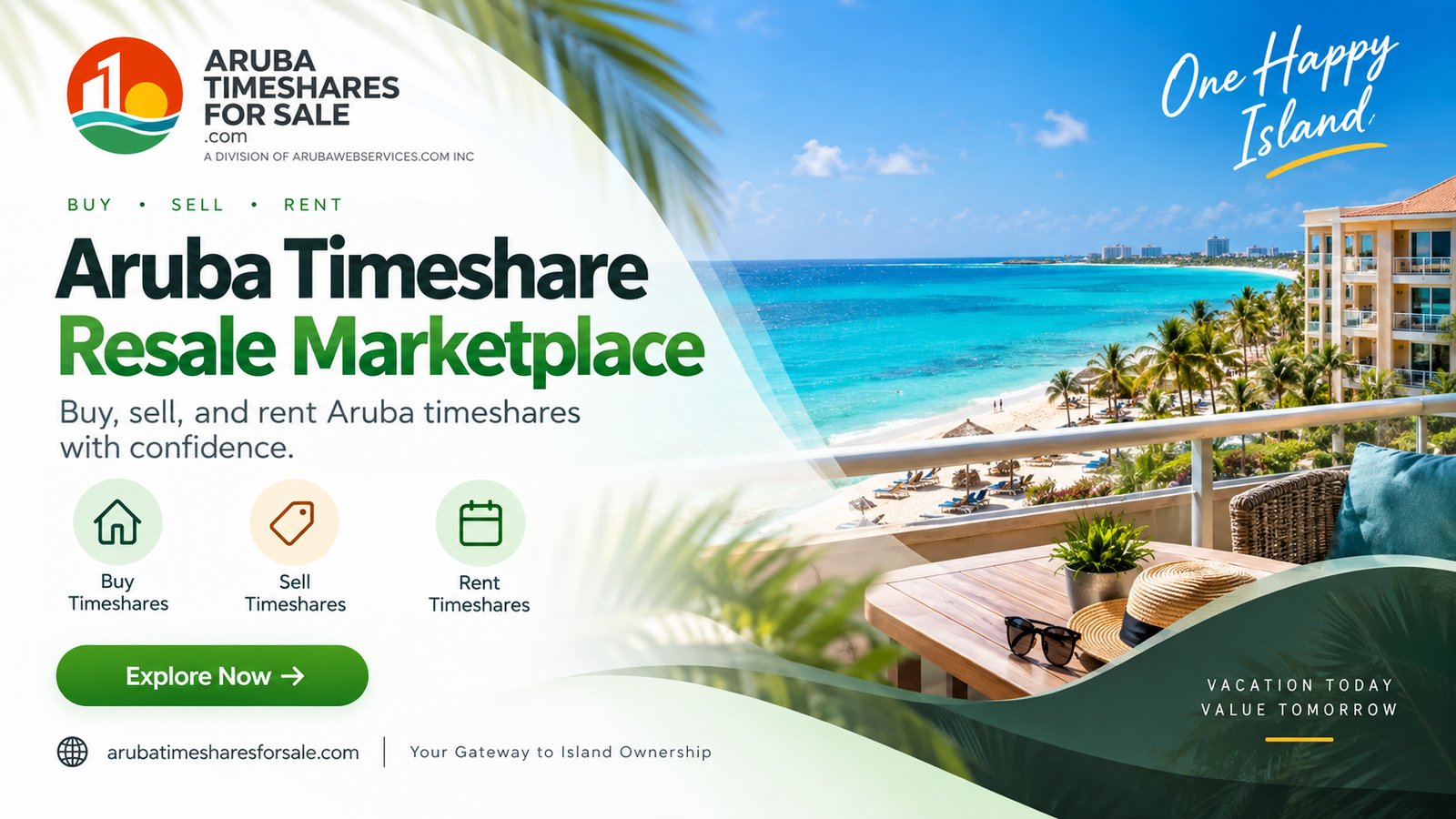 Aruba Time Share For Sale website project