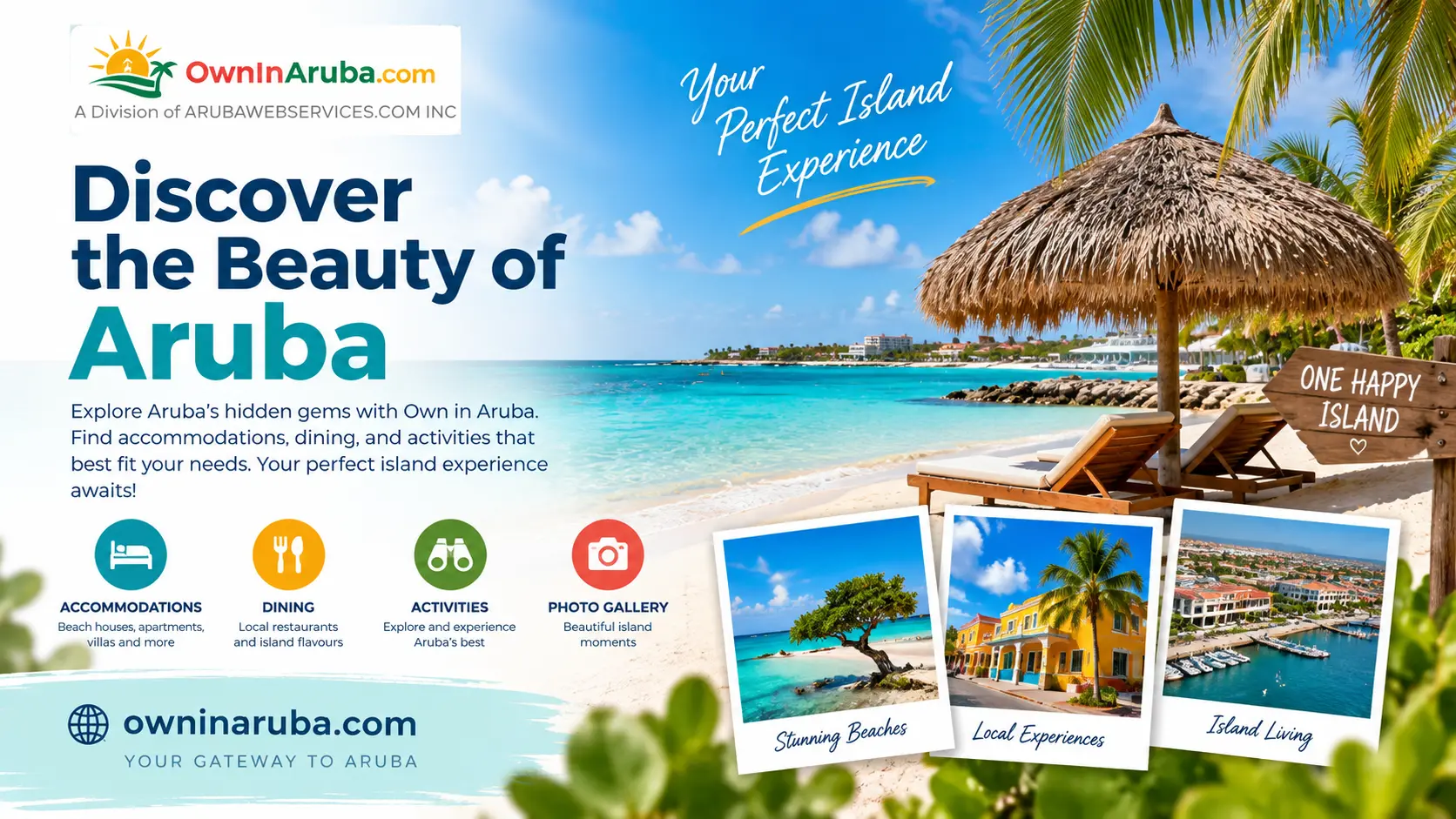 Own in Aruba website project