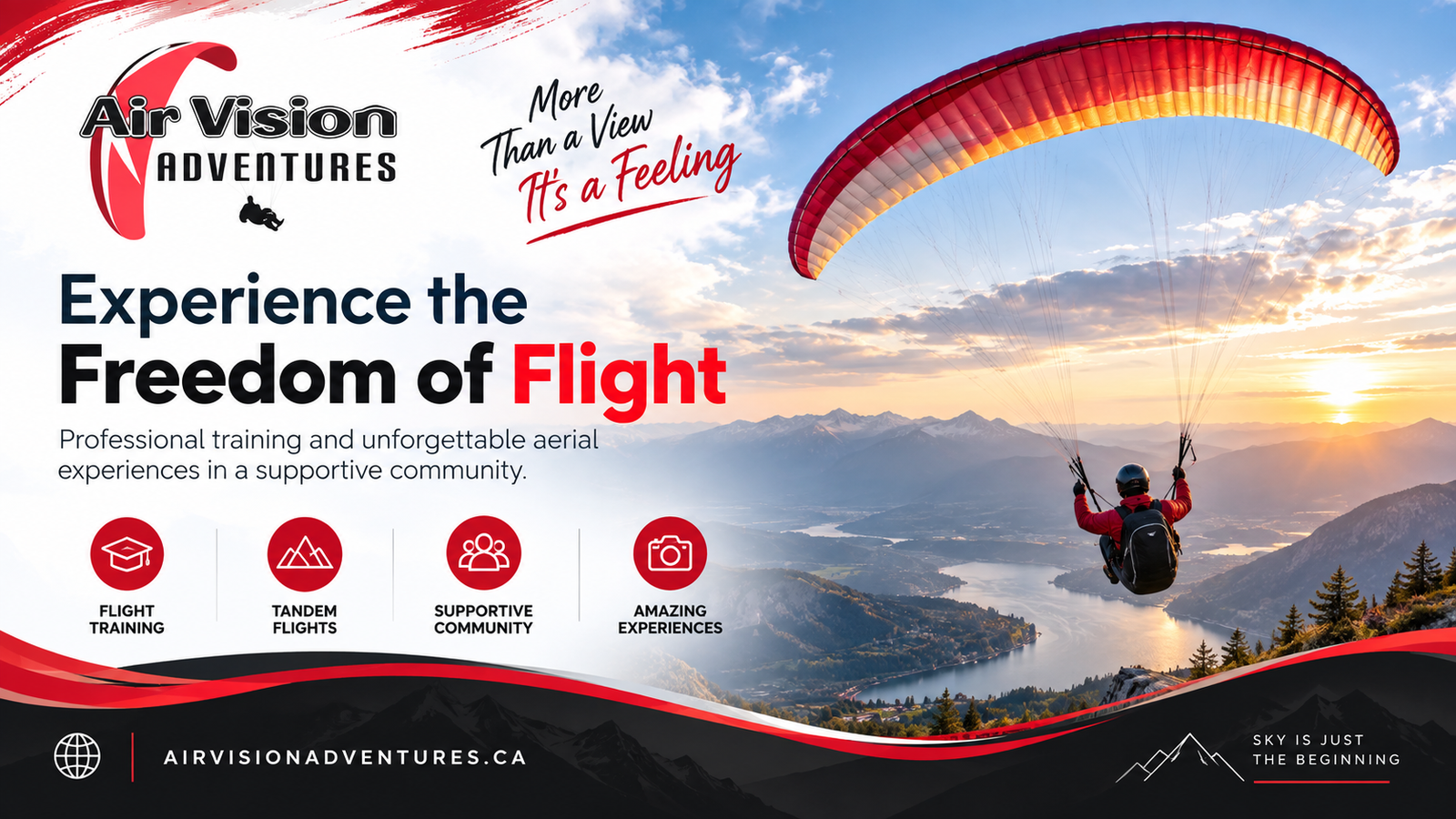 Air vision Adventures website project
