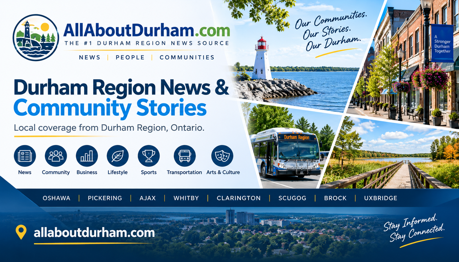 All About Durham website homepage
