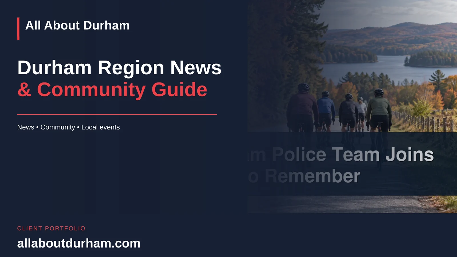 All About Durham website homepage